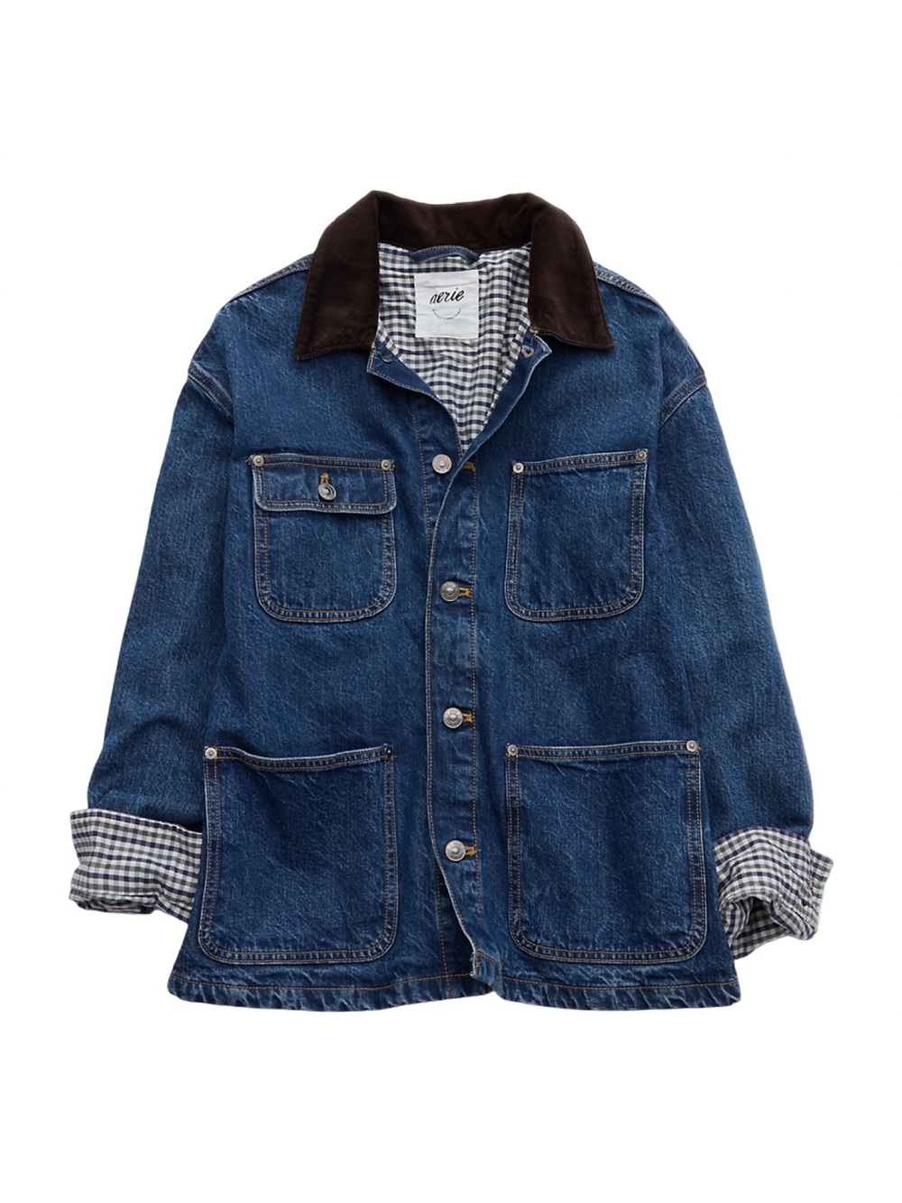 aerie Barn Jacket in dark wash color XS